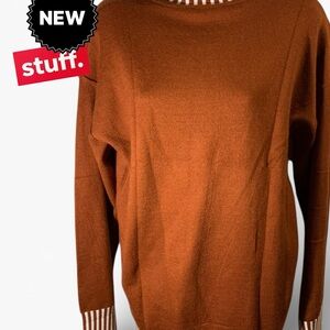 Chic Copper Cowl Neck Sweater(item.#10194)